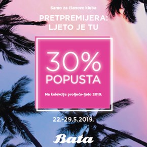 Ekskluzivnih -30% <br/> u Bati